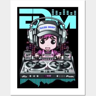 EDM Hibiscus DJ! Posters and Art